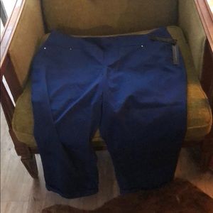 Blue humid calf pants